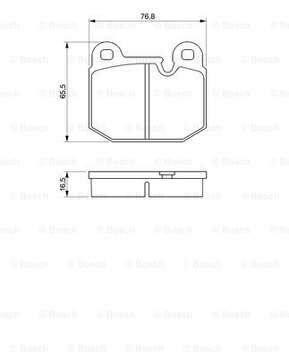 set placute frana,frana disc 0 986 465 881 BOSCH