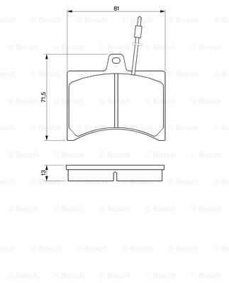 set placute frana,frana disc 0 986 465 941 BOSCH