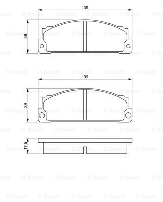 set placute frana,frana disc 0 986 466 471 BOSCH