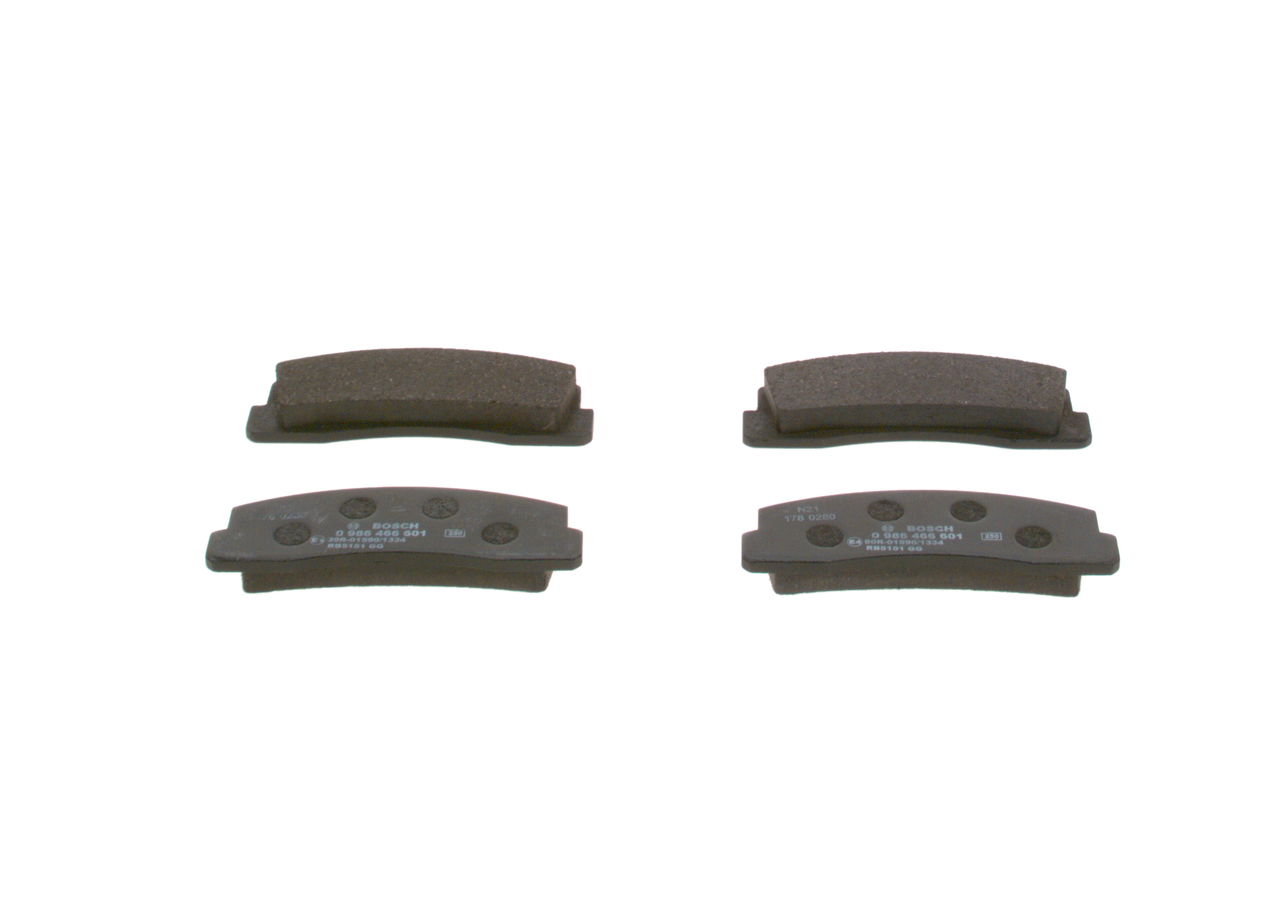 set placute frana,frana disc 0 986 466 601 BOSCH