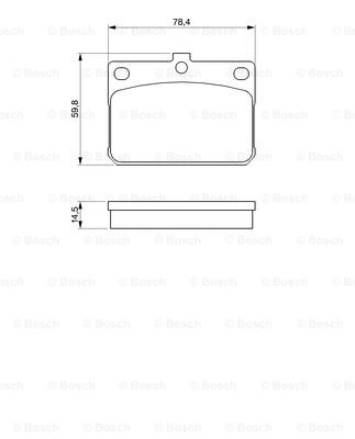 set placute frana,frana disc 0 986 467 031 BOSCH