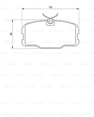 set placute frana,frana disc 0 986 467 511 BOSCH