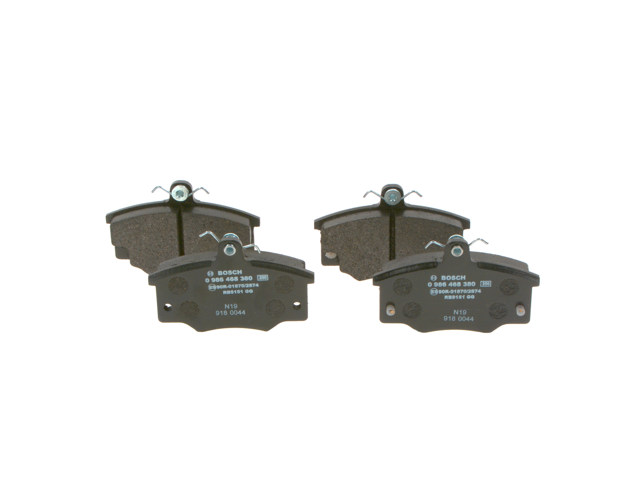 set placute frana,frana disc 0 986 468 380 BOSCH