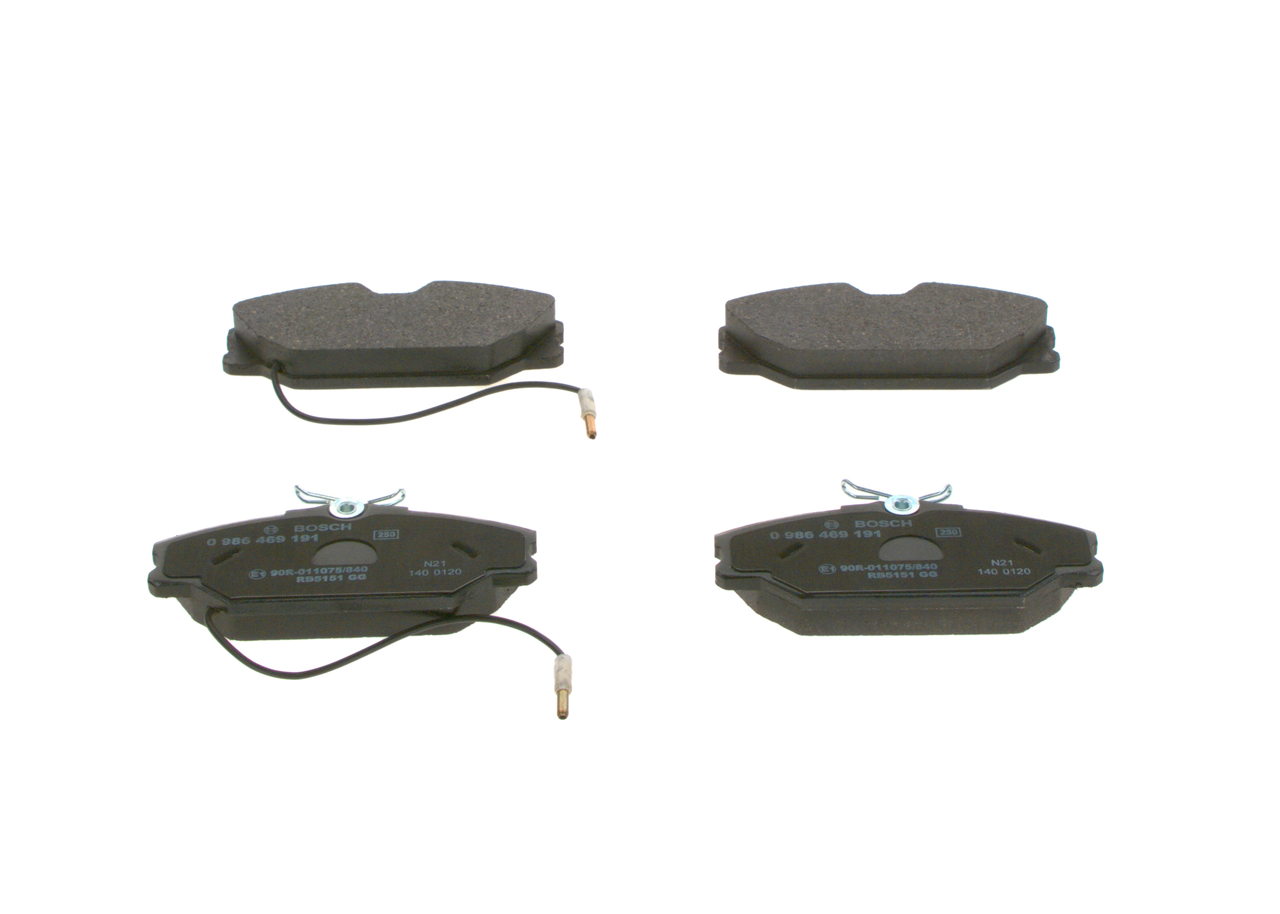set placute frana,frana disc 0 986 469 191 BOSCH