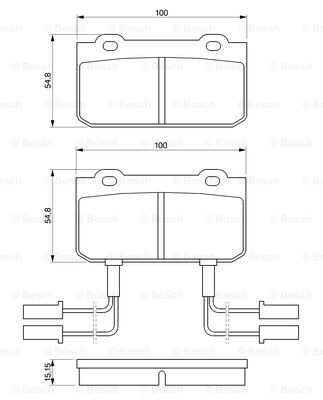 set placute frana,frana disc 0 986 469 441 BOSCH