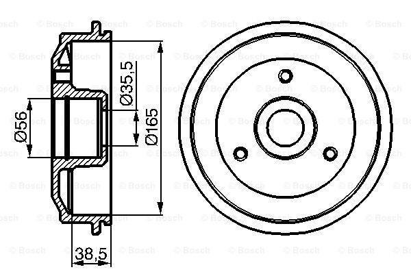 Tambur frana 0 986 477 118 BOSCH