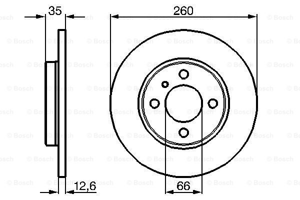 Disc frana 0 986 478 029 BOSCH