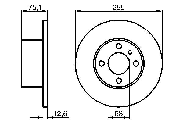 Disc frana 0 986 478 032 BOSCH