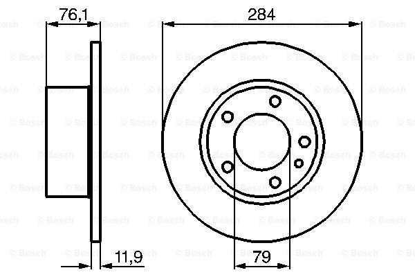 Disc frana 0 986 478 037 BOSCH