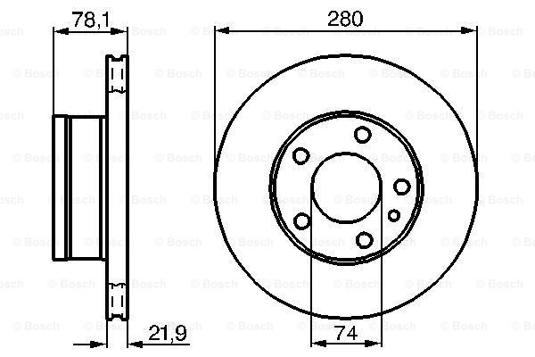 Disc frana 0 986 478 041 BOSCH
