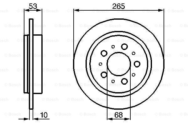 Disc frana 0 986 478 042 BOSCH