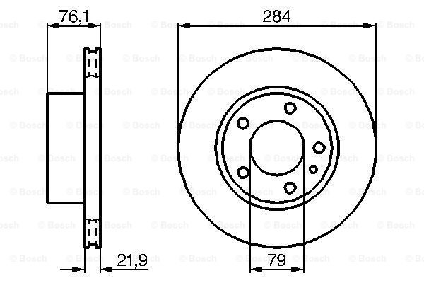 Disc frana 0 986 478 043 BOSCH