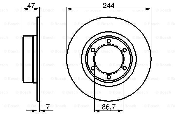 Disc frana 0 986 478 050 BOSCH