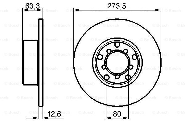 Disc frana 0 986 478 057 BOSCH