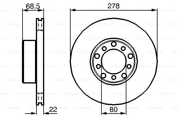 Disc frana 0 986 478 061 BOSCH