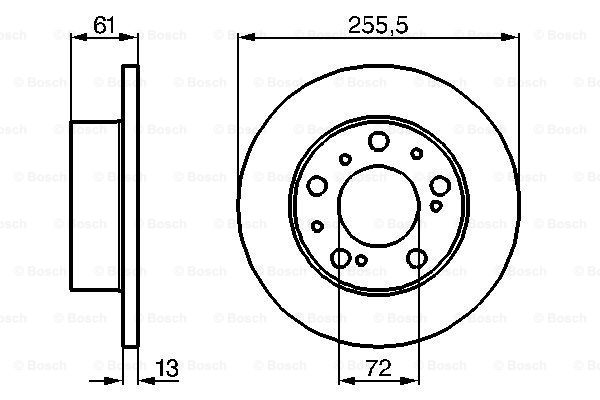Disc frana 0 986 478 067 BOSCH