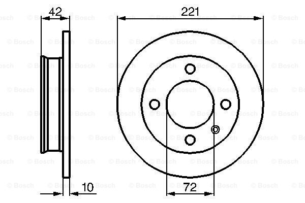 Disc frana 0 986 478 068 BOSCH