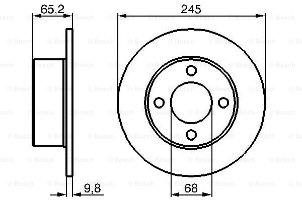 Disc frana 0 986 478 073 BOSCH