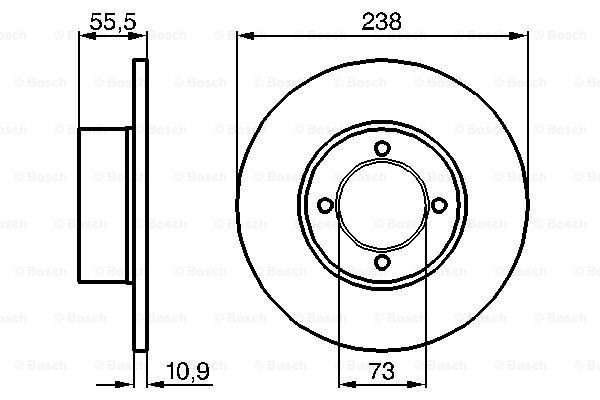 Disc frana 0 986 478 079 BOSCH