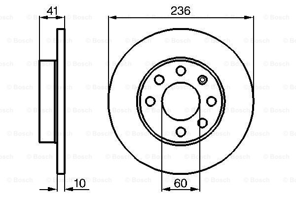 Disc frana 0 986 478 080 BOSCH