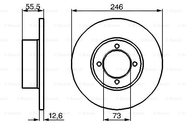 Disc frana 0 986 478 082 BOSCH