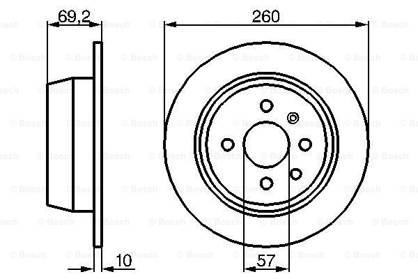 Disc frana 0 986 478 086 BOSCH