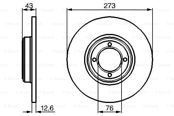 Disc frana 0 986 478 091 BOSCH