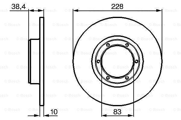 Disc frana 0 986 478 103 BOSCH