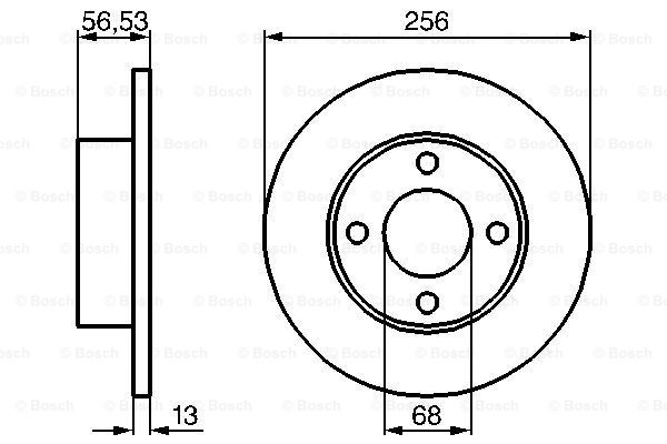 Disc frana 0 986 478 130 BOSCH