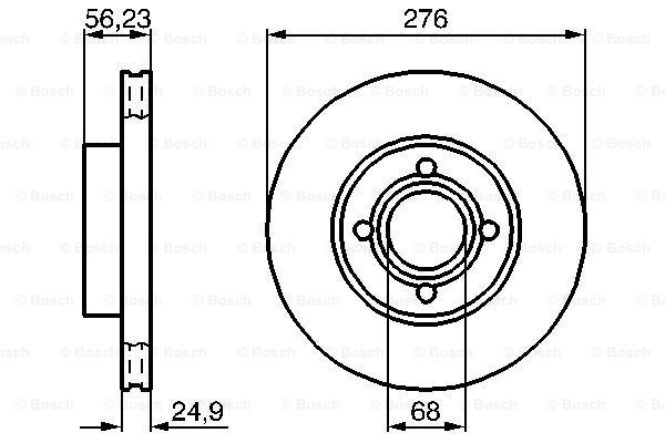 Disc frana 0 986 478 137 BOSCH