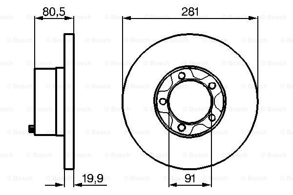 Disc frana 0 986 478 138 BOSCH