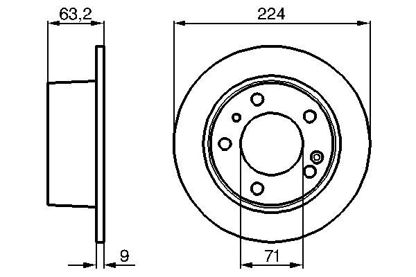 Disc frana 0 986 478 141 BOSCH