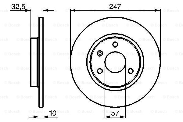 Disc frana 0 986 478 142 BOSCH