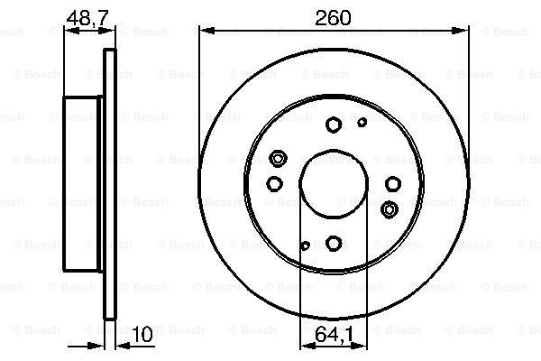 Disc frana 0 986 478 172 BOSCH