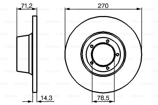 Disc frana 0 986 478 190 BOSCH
