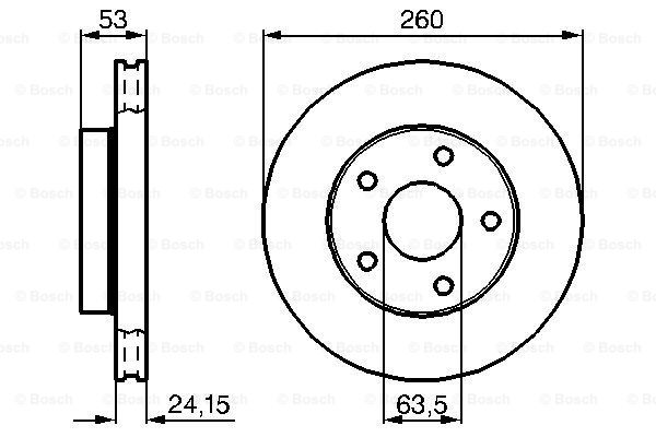 Disc frana 0 986 478 195 BOSCH