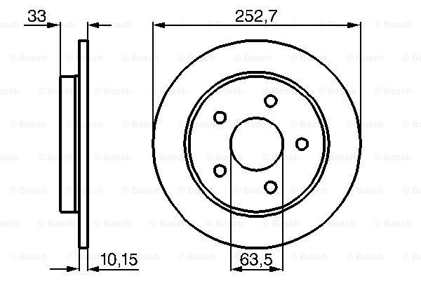 Disc frana 0 986 478 196 BOSCH