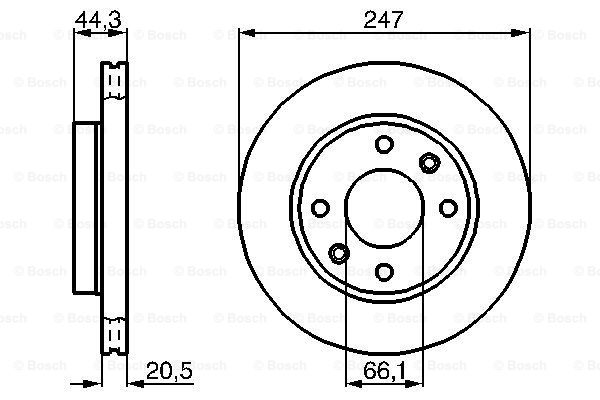 Disc frana 0 986 478 211 BOSCH
