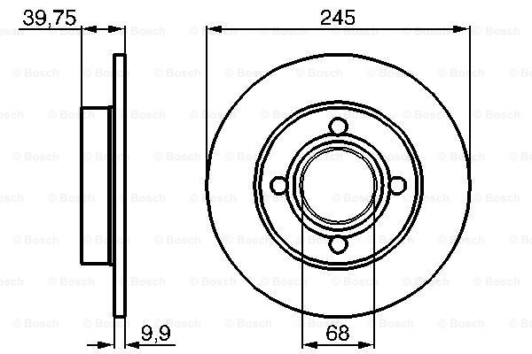 Disc frana 0 986 478 216 BOSCH