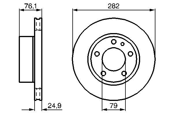 Disc frana 0 986 478 217 BOSCH