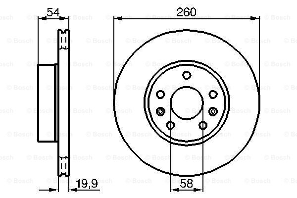 Disc frana 0 986 478 218 BOSCH