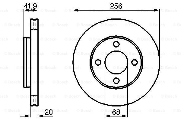 Disc frana 0 986 478 225 BOSCH