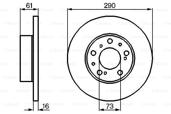 Disc frana 0 986 478 234 BOSCH