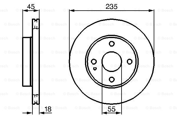 Disc frana 0 986 478 241 BOSCH