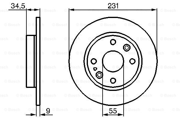 Disc frana 0 986 478 242 BOSCH