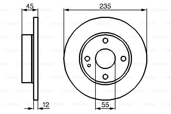Disc frana 0 986 478 252 BOSCH