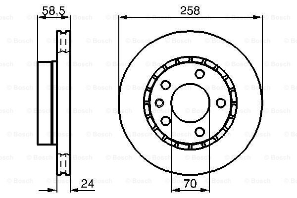 Disc frana 0 986 478 265 BOSCH