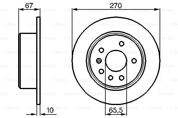 Disc frana 0 986 478 267 BOSCH