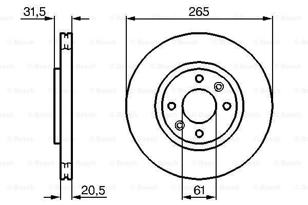 Disc frana 0 986 478 279 BOSCH