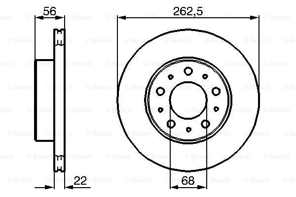 Disc frana 0 986 478 283 BOSCH